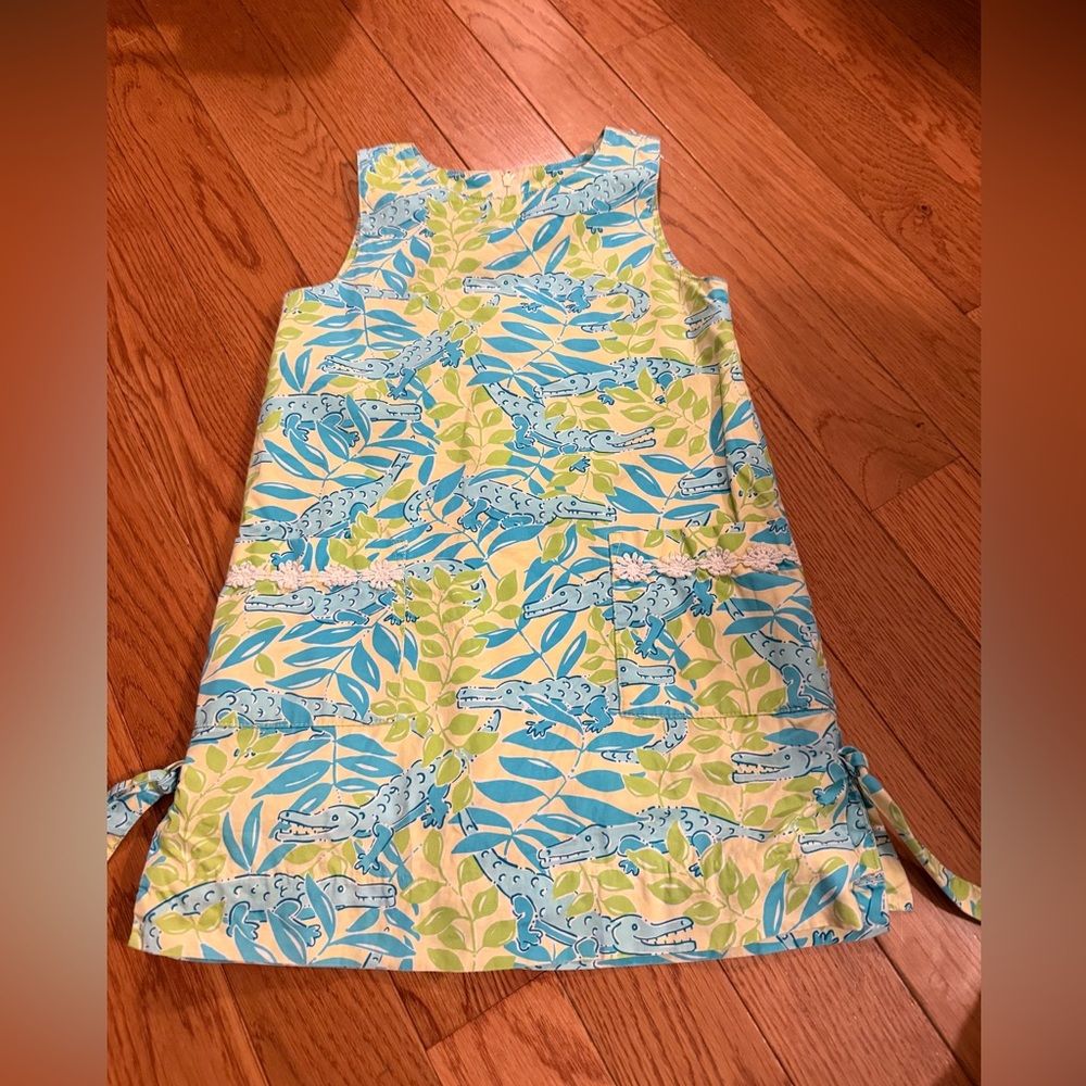 Lilly Pulitzer Blue and Green Patterned Dress
